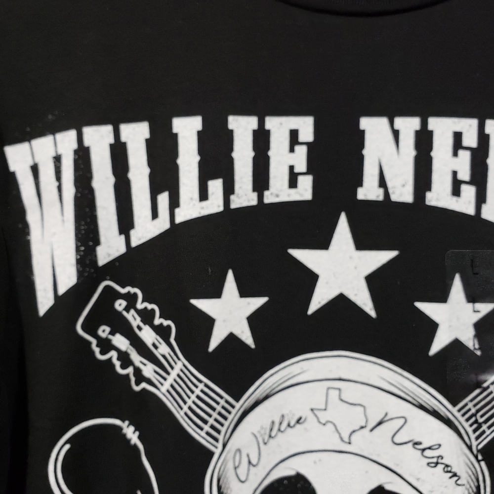 Willie Nelson born for trouble graphic t-shirt NWT - Picture 6 of 8